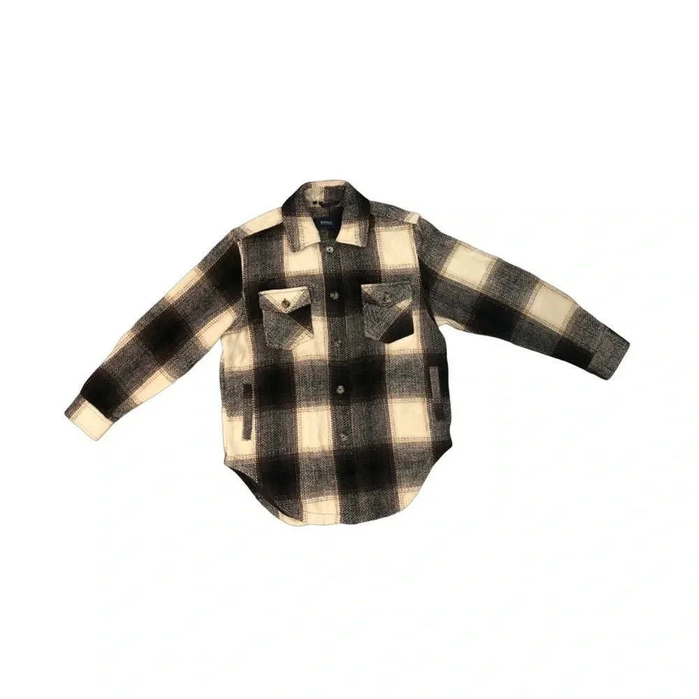 Buffalo Savannah Plaid Shacket | Brown & Cream  | Size L